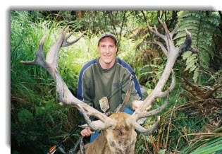 Matt Klumpp with a Red Stag Deer